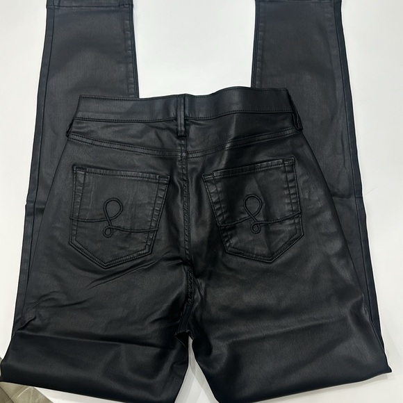 NWT Lilly Pulitzer Sz 6 Eagan High Rise Coated Jeans Black Item# AE - Picture 8 of 8